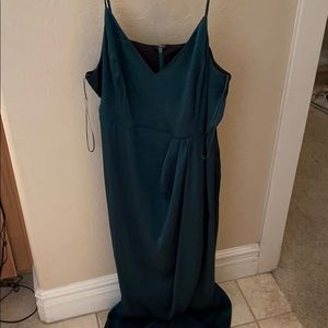 Express emerald green dress